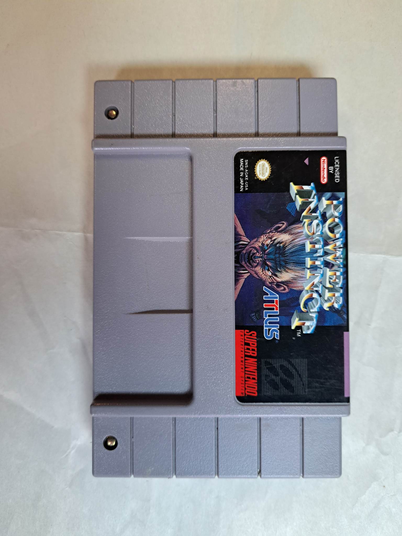 SUPER NINTENDO - POWER INSTINCT - CARTRIDGE ONLY (01)